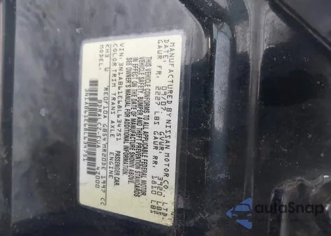 2008 Nissan Sentra 2.0 z USA, uszkodzony, nr VIN 3N1AB61E68L63475